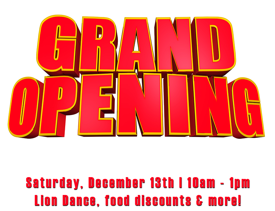 graphic announcing grand opening on decemer 13th, 2025.